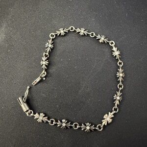 Silver Daisy Link Bracelet